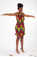  Dina Moses dressed short decora apparel african dress standing t poses whole body 0008.jpg